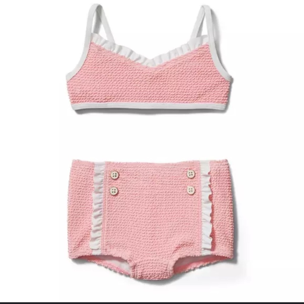Janie and Jack Pink two piece swim